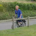 Wavy turns up hours later, The BSCC Charity Bike Ride, Walberswick, Suffolk - 9th July 2005