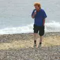 Wavy roams around with an ice cream, The BSCC Charity Bike Ride, Walberswick, Suffolk - 9th July 2005