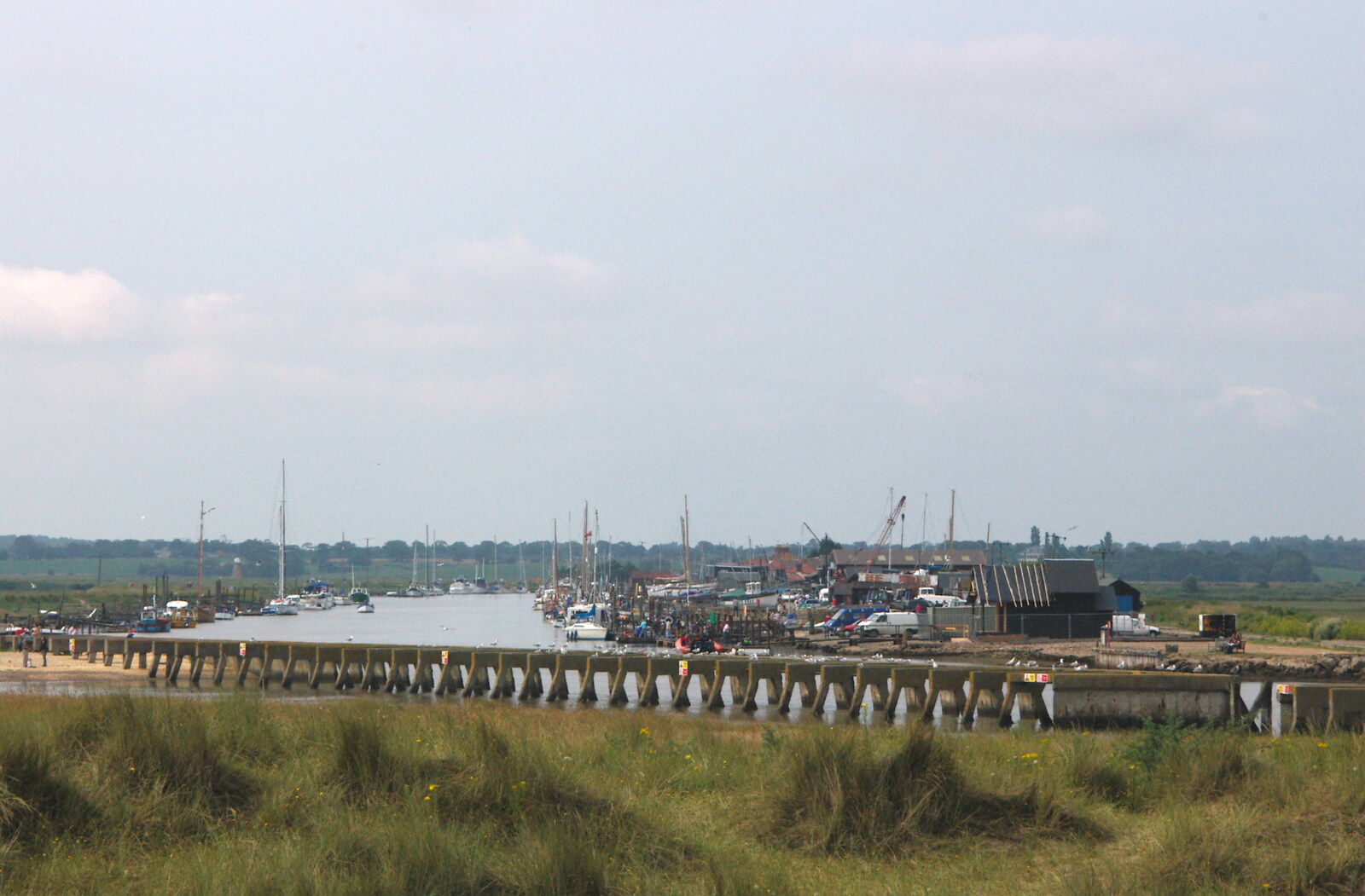 Looking up to Blackshore in Southwold from The BSCC Charity Bike Ride, Walberswick, Suffolk - 9th July 2005