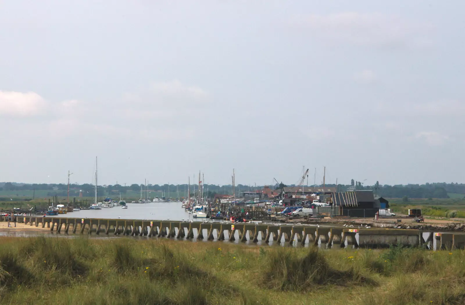 Looking up to Blackshore in Southwold, from The BSCC Charity Bike Ride, Walberswick, Suffolk - 9th July 2005