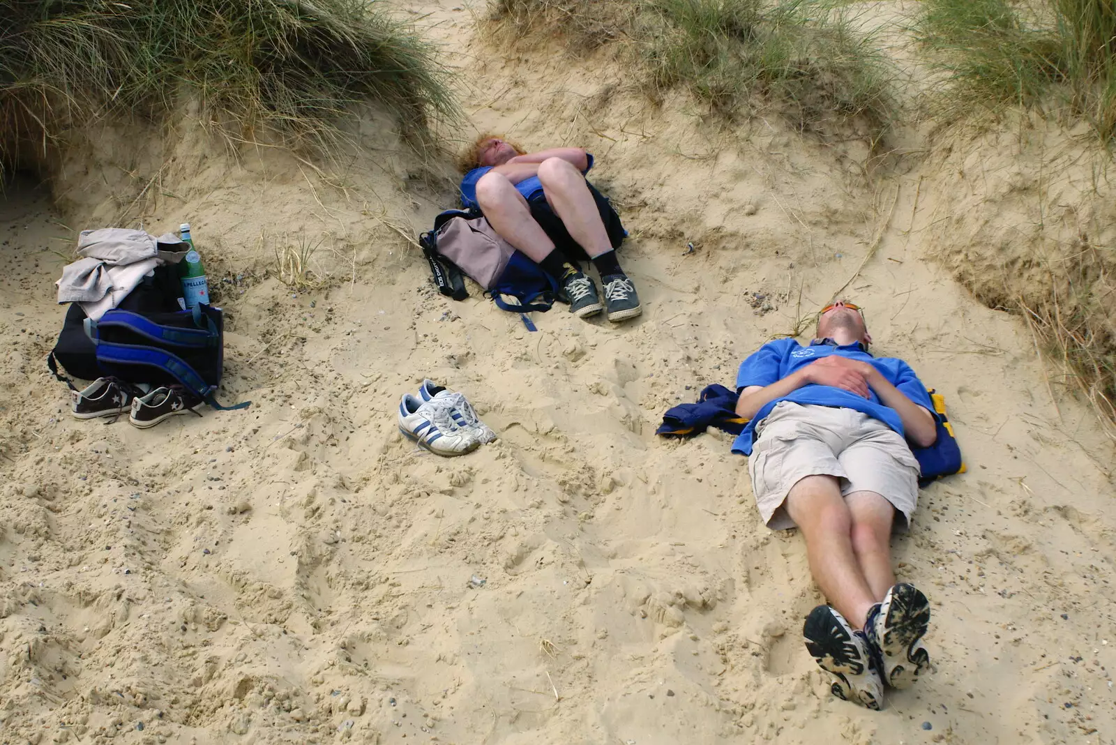 More sleeping, from The BSCC Charity Bike Ride, Walberswick, Suffolk - 9th July 2005