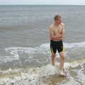 Bill finds the sea a bit cold, The BSCC Charity Bike Ride, Walberswick, Suffolk - 9th July 2005