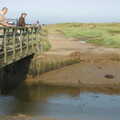 On the crabbing bridge, The BSCC Charity Bike Ride, Walberswick, Suffolk - 9th July 2005
