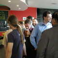 Craig grins from the other side of the bar, Steve Ives' Leaving Lunch, Science Park, Cambridge - 11th July 2005