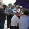 Hanging around outside, Steve Ives' Leaving Lunch, Science Park, Cambridge - 11th July 2005