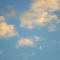 A sliver of moon, Steve Ives' Leaving Lunch, Science Park, Cambridge - 11th July 2005