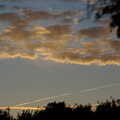 Contrails in the sunset, Steve Ives' Leaving Lunch, Science Park, Cambridge - 11th July 2005