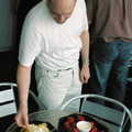 Francis looks at nachos, Steve Ives' Leaving Lunch, Science Park, Cambridge - 11th July 2005