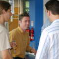 Nick gets animated, Steve Ives' Leaving Lunch, Science Park, Cambridge - 11th July 2005