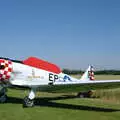 The Harvard is covered up, A Day With Janie the P-51D Mustang, Hardwick Airfield, Norfolk - 17th July 2005