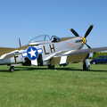A rear view of Janie - tail number 414419, A Day With Janie the P-51D Mustang, Hardwick Airfield, Norfolk - 17th July 2005