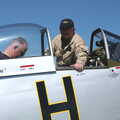 Maurice looks up, A Day With Janie the P-51D Mustang, Hardwick Airfield, Norfolk - 17th July 2005