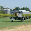Janie returns after nearly three hours, A Day With Janie the P-51D Mustang, Hardwick Airfield, Norfolk - 17th July 2005