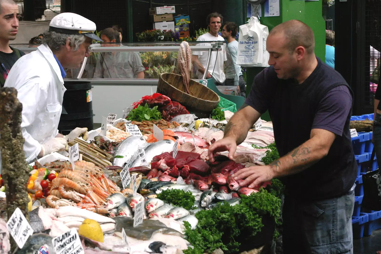 Some nice fish, from Borough Market and North Clapham Tapas, London - 23rd July 2005