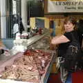 Sis gets some sausages, Borough Market and North Clapham Tapas, London - 23rd July 2005