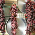 Hanging dried chillies, Borough Market and North Clapham Tapas, London - 23rd July 2005