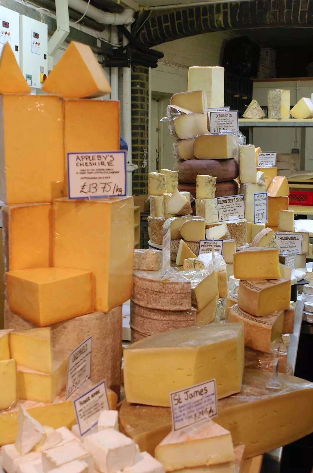 A heap of cheese, from Borough Market and North Clapham Tapas, London - 23rd July 2005