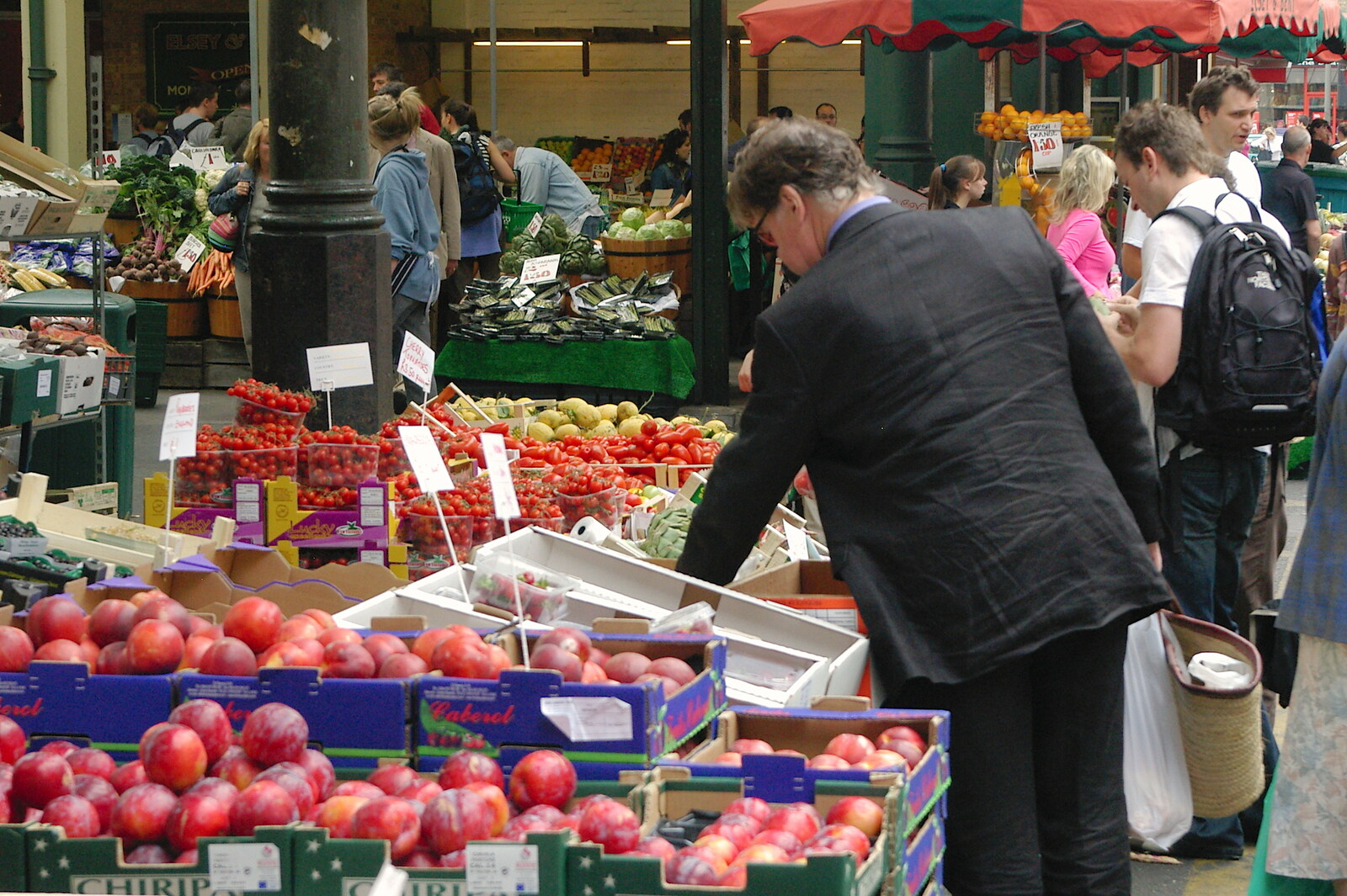 Jonathan Meades goes fruit shopping from Borough Market and North Clapham Tapas, London - 23rd July 2005