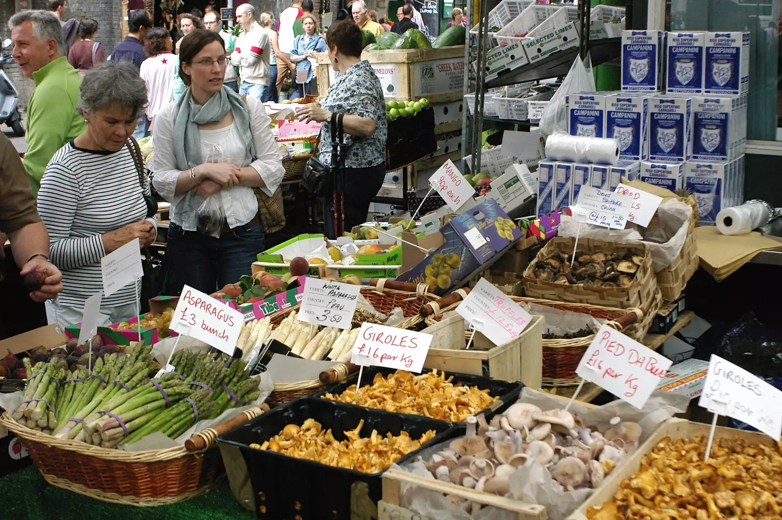 The mushroom stall, from Borough Market and North Clapham Tapas, London - 23rd July 2005