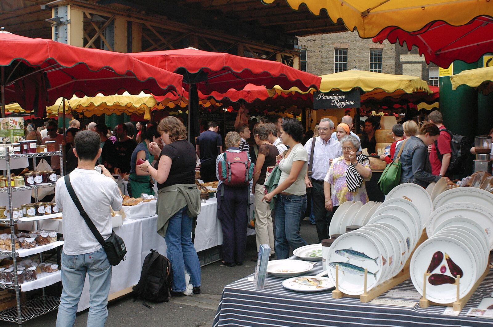 The parasols of Borough from Borough Market and North Clapham Tapas, London - 23rd July 2005