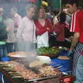 Meat-on-sticks at a Turkish kebab stand, Borough Market and North Clapham Tapas, London - 23rd July 2005