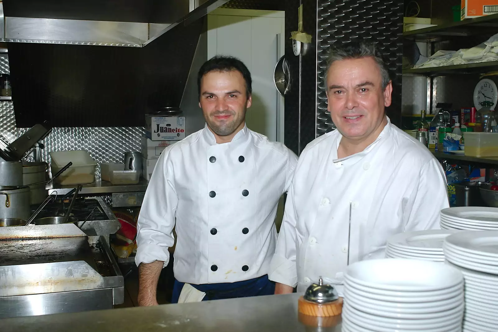 The guys in the tapas kitchen, from Borough Market and North Clapham Tapas, London - 23rd July 2005