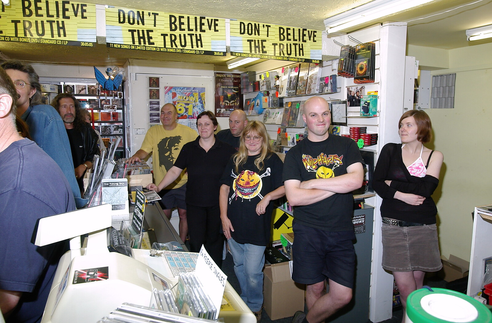 The gang from Revs from Richard Panton's Van and Alex Hill at Revolution Records, Diss and Cambridge - 29th July 2005