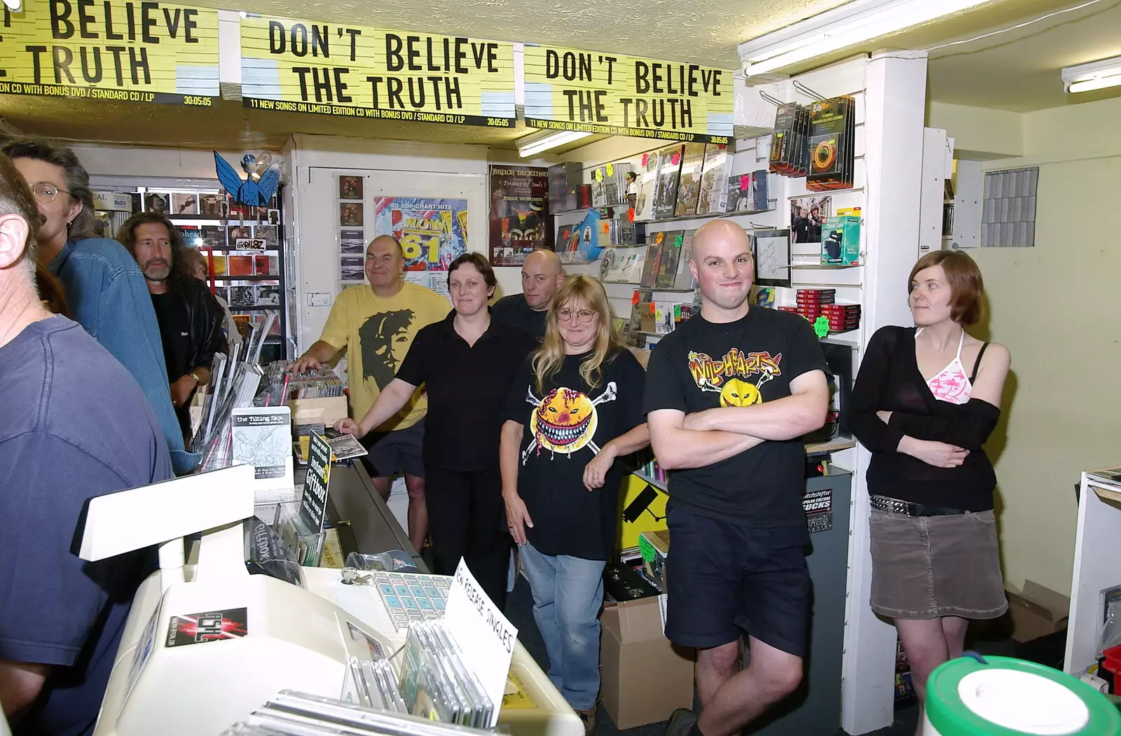 The gang from Revs, from Richard Panton's Van and Alex Hill at Revolution Records, Diss and Cambridge - 29th July 2005