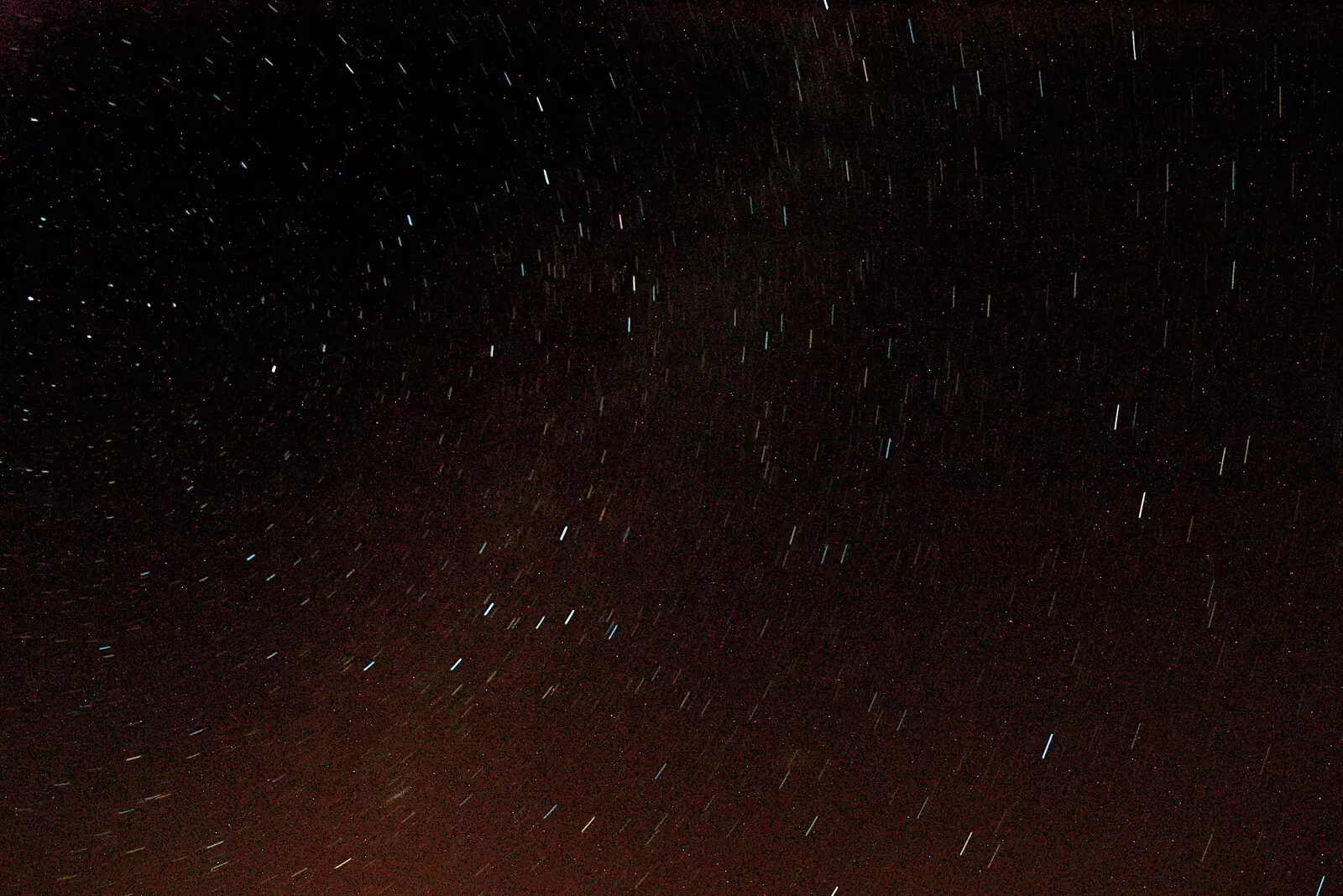 A star trail, from The BBS, and the Big Skies of East Anglia, Diss and Hunston, Norfolk and Suffolk - 6th August 2005