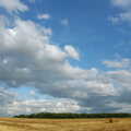 Stubble-field and big sky near Hunston, Suffolk, The BBS, and the Big Skies of East Anglia, Diss and Hunston, Norfolk and Suffolk - 6th August 2005