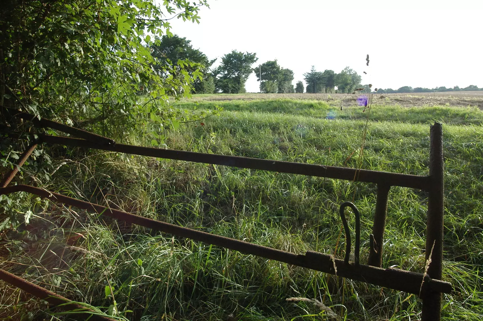 A mangled gate, from The BBS, and the Big Skies of East Anglia, Diss and Hunston, Norfolk and Suffolk - 6th August 2005