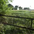 A mangled gate, The BBS, and the Big Skies of East Anglia, Diss and Hunston, Norfolk and Suffolk - 6th August 2005