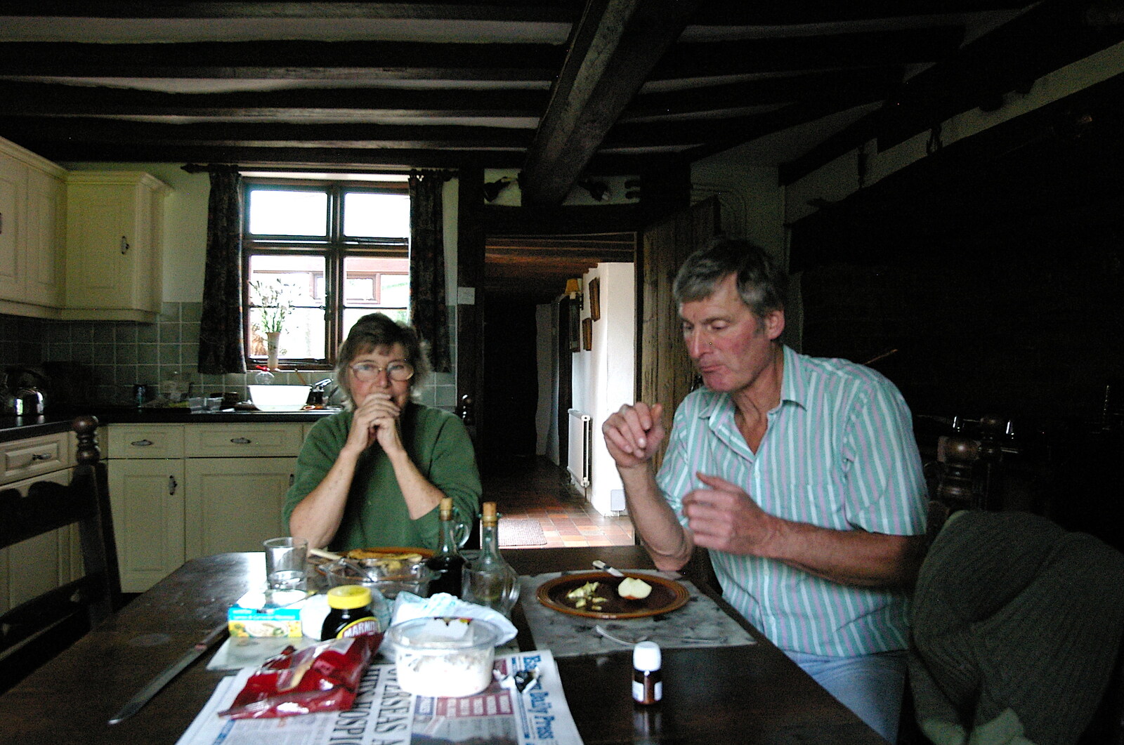 A spot of lunch from The BBS, and the Big Skies of East Anglia, Diss and Hunston, Norfolk and Suffolk - 6th August 2005