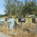 Postboxes on sticks, on Littlepage Lane, Route 78: A Drive Around the San Diego Mountains, California, US - 9th August 2005