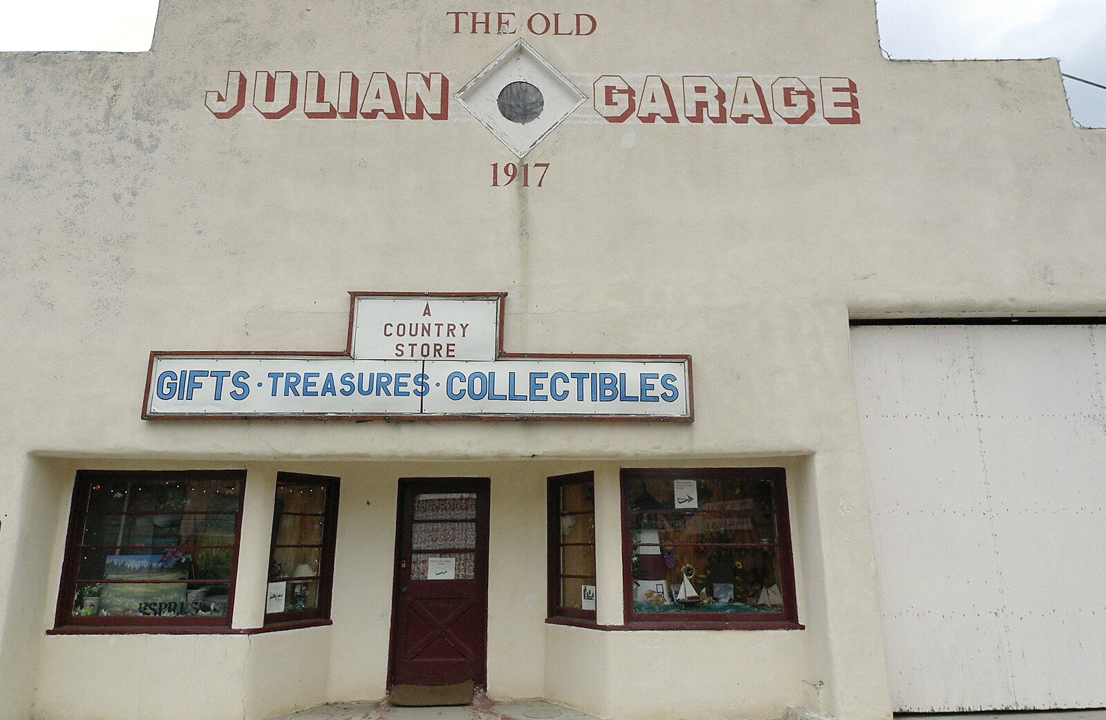 The old Julian Garage, from 1917 from Route 78: A Drive Around the San Diego Mountains, California, US - 9th August 2005