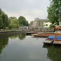 Crowds and punts by Mill Lane, Qualcomm goes Punting on the Cam, Grantchester Meadows, Cambridge - 18th August 2005