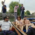 Qualcomm loads up in the punts, Qualcomm goes Punting on the Cam, Grantchester Meadows, Cambridge - 18th August 2005