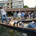 James pushes off, Qualcomm goes Punting on the Cam, Grantchester Meadows, Cambridge - 18th August 2005