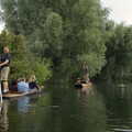 An almost Constable-esque scene, Qualcomm goes Punting on the Cam, Grantchester Meadows, Cambridge - 18th August 2005