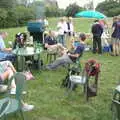 The Qualcomm gang on Grantchester Meadows, Qualcomm goes Punting on the Cam, Grantchester Meadows, Cambridge - 18th August 2005