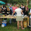Food is served, Qualcomm goes Punting on the Cam, Grantchester Meadows, Cambridge - 18th August 2005