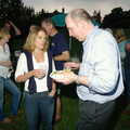 Rusty chats to Peggy Johnson, head of QIS, Qualcomm goes Punting on the Cam, Grantchester Meadows, Cambridge - 18th August 2005
