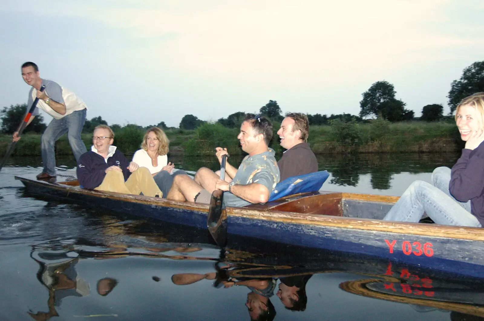 Peggy Johnson's punt, from Qualcomm goes Punting on the Cam, Grantchester Meadows, Cambridge - 18th August 2005