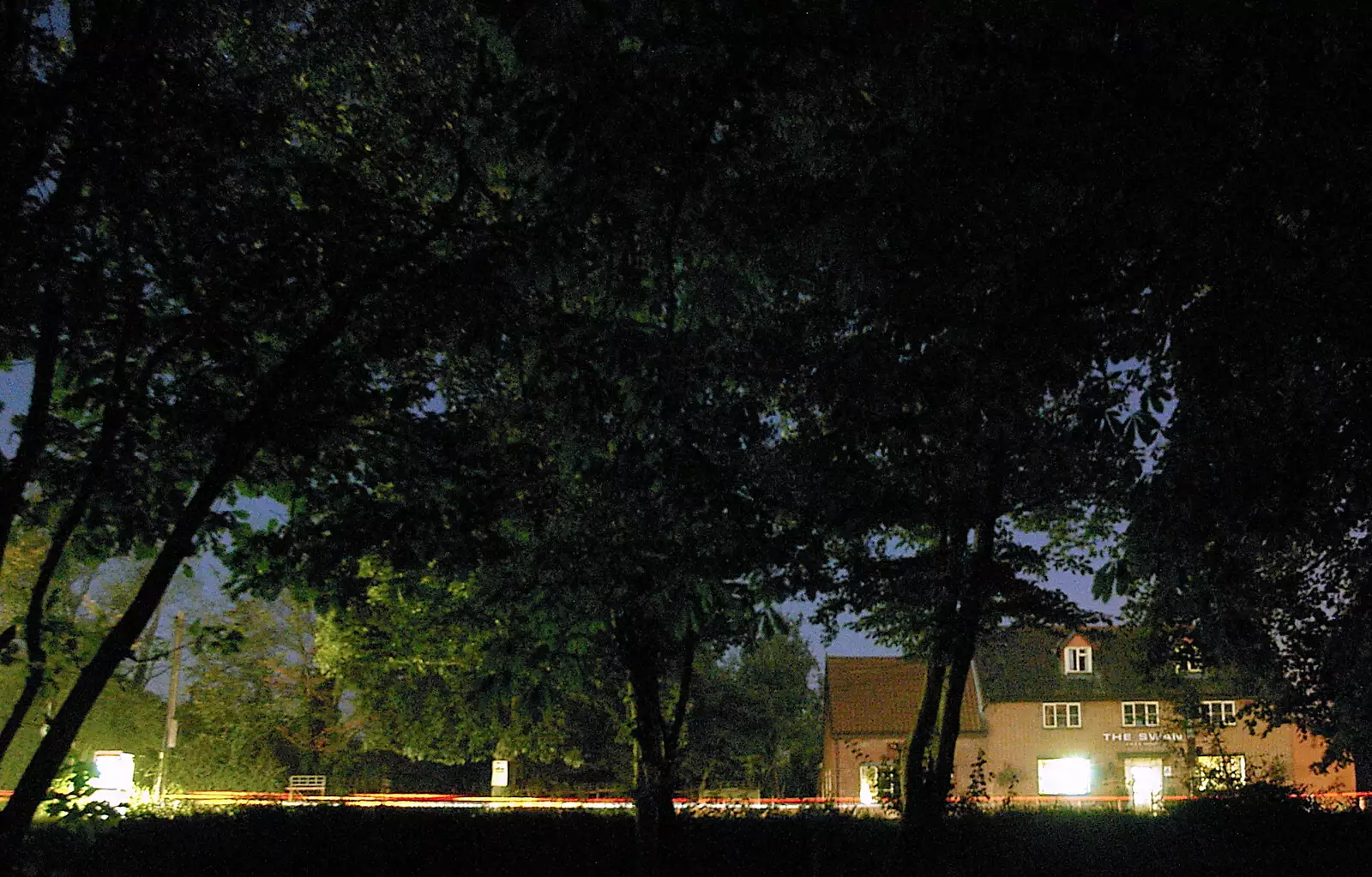 The Swan, as seen from the Oaksmere's trees, from Life on the Neonatal Ward, Dairy Farm and Thrandeston Chapel, Suffolk - 26th August 2005