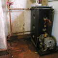 Nosher's old boiler blows up, Life on the Neonatal Ward, Dairy Farm and Thrandeston Chapel, Suffolk - 26th August 2005