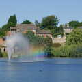 Life on the Neonatal Ward, Dairy Farm and Thrandeston Chapel, Suffolk - 26th August 2005, There's a nice rainbow in the Mere fountain