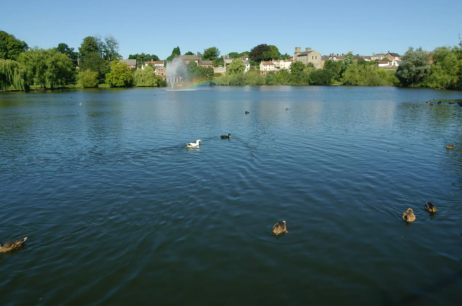 Diss Mere, from Life on the Neonatal Ward, Dairy Farm and Thrandeston Chapel, Suffolk - 26th August 2005