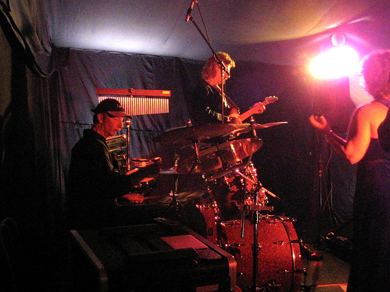 Henry on drums from The BBs Play Bressingham, Norfolk - 3rd September 2005