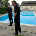 We inspect the swimming pool, The BBs Play Bressingham, Norfolk - 3rd September 2005