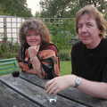 Jo and Max in the garden, The BBs Play Bressingham, Norfolk - 3rd September 2005